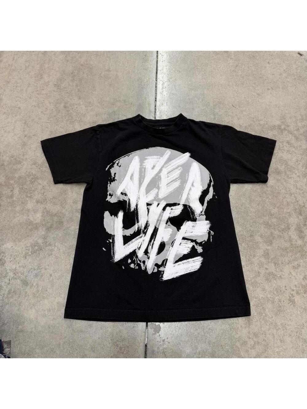 yeat afterlyfe tour rapper black skull tour rapper band shirt size medium